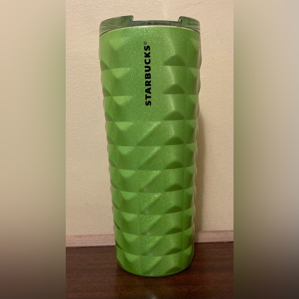 Starbucks Lime Green Cubed Insulated Tumbler